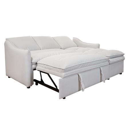 RIGHT-HAND FACING L-SHAPED SOFA FURDINI MARCEL PET FRIENDLY WHITE [EXCLUSIVE FROM HOMEPRO THAILAND]