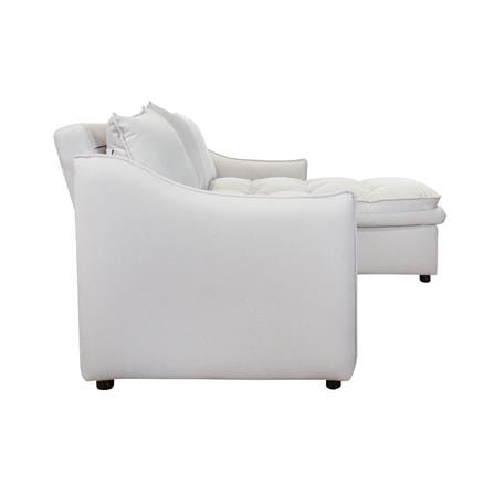 RIGHT-HAND FACING L-SHAPED SOFA FURDINI MARCEL PET FRIENDLY WHITE [EXCLUSIVE FROM HOMEPRO THAILAND]