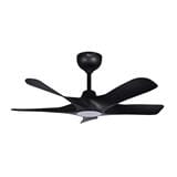 FIERO CEILING FAN ALVIA LED 5-BLADE 48 INCH MATTE BLACK