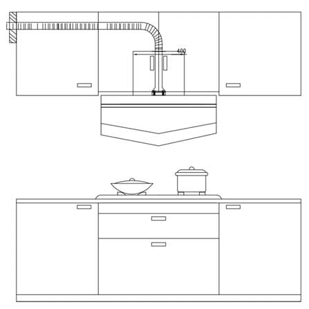 ELBA DESIGNER HOOD EH-R9838ST(BK) STAINLESS STEEL 90CM 2000M3/H