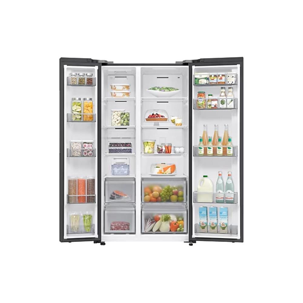 SAMSUNG SIDE BY SIDE REFRIGERATOR RS70F65QNFME 655L BLACK