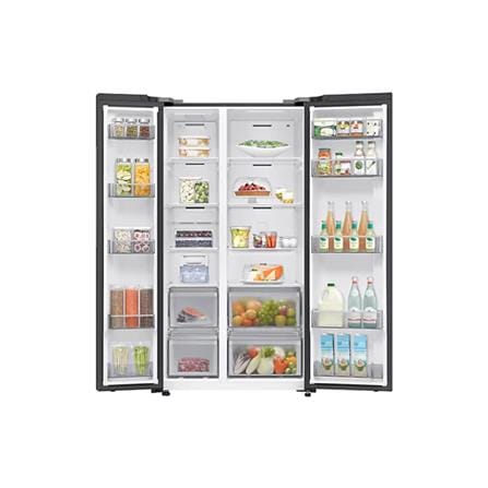 SAMSUNG SIDE BY SIDE REFRIGERATOR RS70F65QNFME 655L BLACK