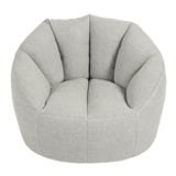 HOME LIVING STYLE BEAN BAG VENICE 75X68X50CM SILVER