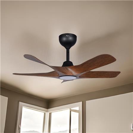 DEKA CEILING FAN ALVIA LED 5-BLADE 56 INCH WALNUT