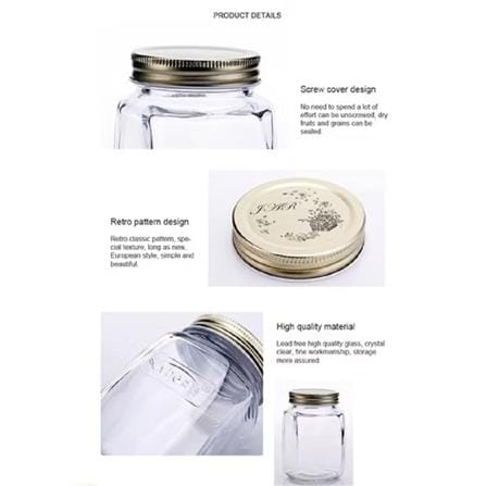 SCYBE MORGEN PRESERVING GLASS JAR  500ML