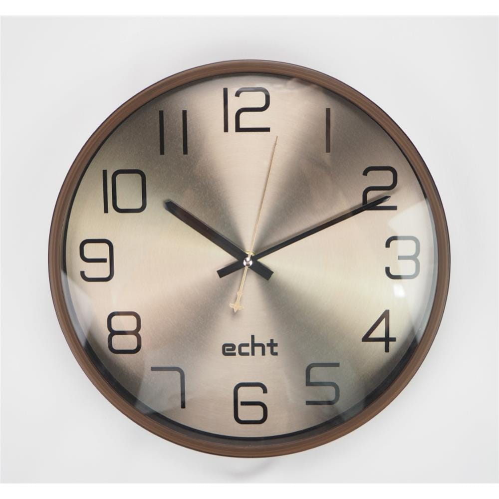 WALL CLOCK ECHT E941 12" ROSE GOLD