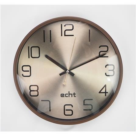 WALL CLOCK ECHT E941 12" ROSE GOLD