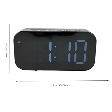 ALARM CLOCK _DIGITAL LCD E472 BLACK