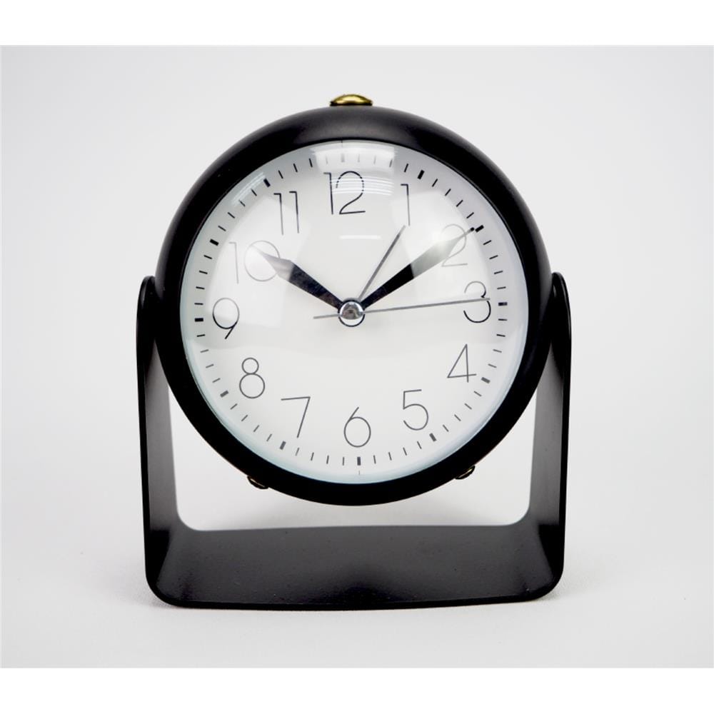 ALARM CLOCK ECHT E519 4.5" GLASS BLACK