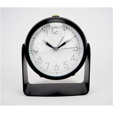 ALARM CLOCK ECHT E519 4.5" GLASS BLACK