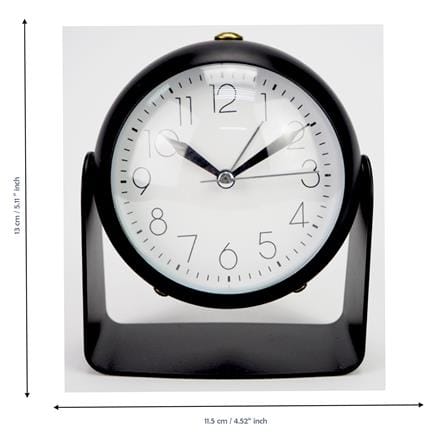 ALARM CLOCK ECHT E519 4.5" GLASS BLACK