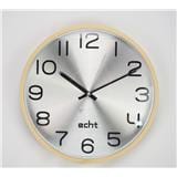 WALL CLOCK ECHT E942 12" SILVER