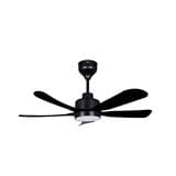 FIERO CEILING FAN ASTON LED 42 INCH 5 BLADE MATTE BLACK