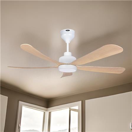 FIERO CEILING FAN ASTON LED 56 INCH 5 BLADE PINE WOOD