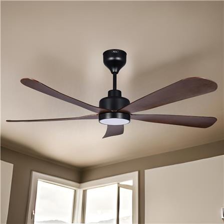 FIERO CEILING FAN ASTON LED 56 INCH 5 BLADE WALNUT