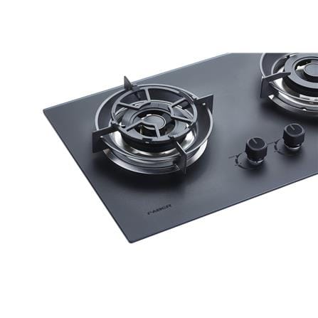 FABER FLEXIBLE CUT OUT GAS HOB FBIH-G752B520TGM BLACK 2 BURNERS 5.2KW 75CM