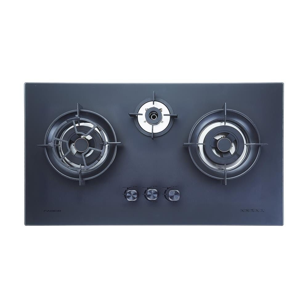 FABER FLEXIBLE CUT OUT GAS HOB FBIH-G903B520TGM BLACK 3 BURNERS 5.2KW 90CM