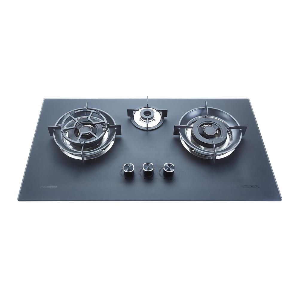 FABER FLEXIBLE CUT OUT GAS HOB FBIH-G903B520TGM BLACK 3 BURNERS 5.2KW 90CM