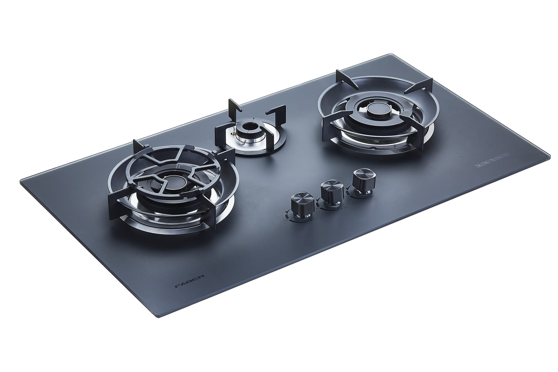 FABER FLEXIBLE CUT OUT GAS HOB FBIH-G903B520TGM BLACK 3 BURNERS 5.2KW 90CM