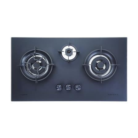 FABER FLEXIBLE CUT OUT GAS HOB FBIH-G903B520TGM BLACK 3 BURNERS 5.2KW 90CM