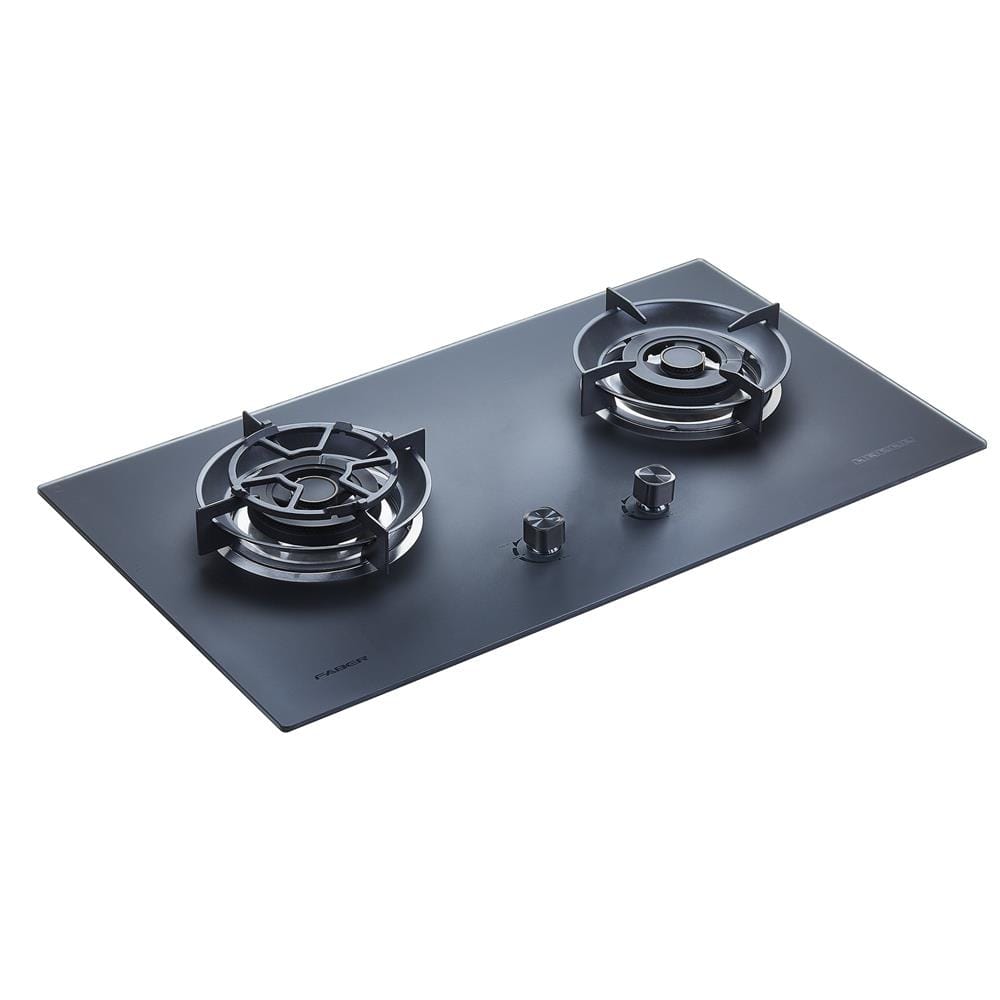 FABER FLEXIBLE CUT OUT GAS HOB FBIH-G902B520TGM BLACK 2 BURNERS 5.2KW 90CM