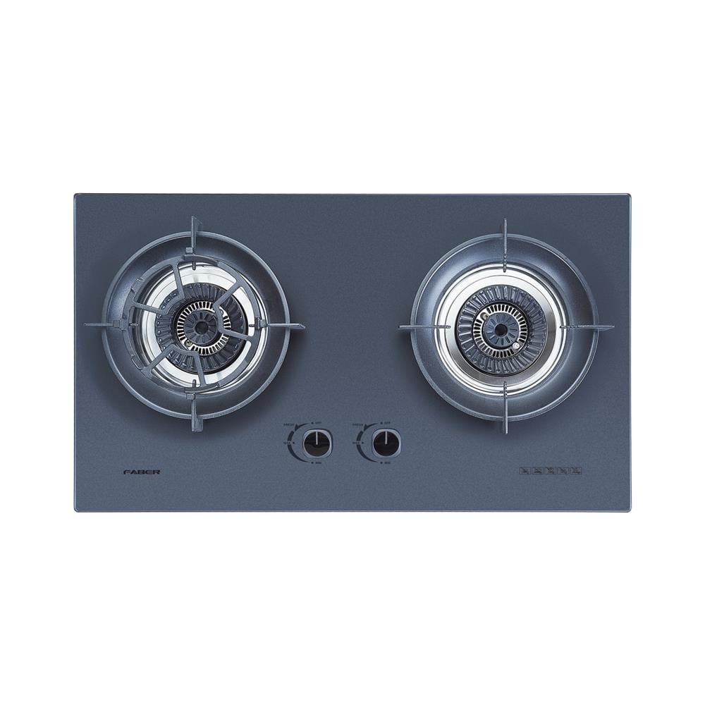 FABER FLEXIBLE CUT OUT GAS HOB FBIH-G752B430TGM BLACK 2 BURNERS 4.3KW 75CM
