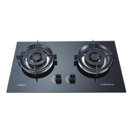 FABER FLEXIBLE CUT OUT GAS HOB FBIH-G752B520TG BLACK 2 BURNERS 5.2KW 75CM