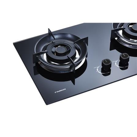 FABER FLEXIBLE CUT OUT GAS HOB FBIH-G752B520TG BLACK 2 BURNERS 5.2KW 75CM