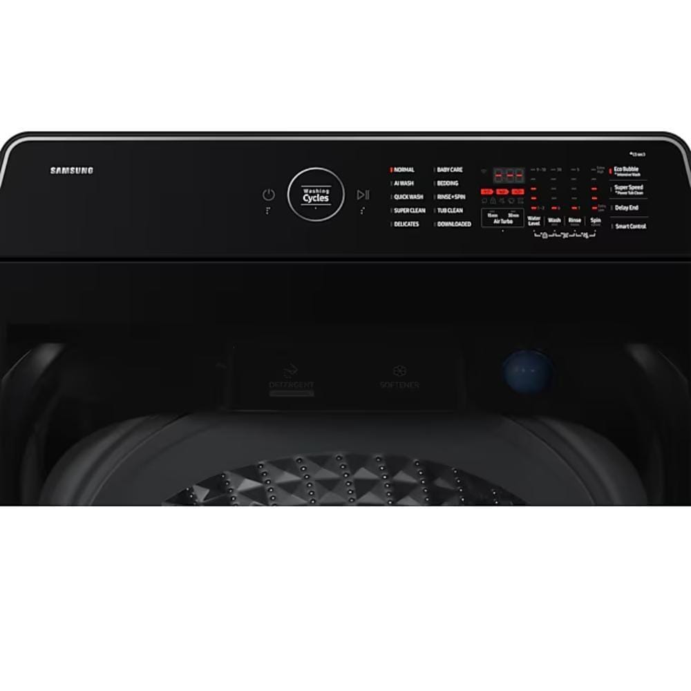 SAMSUNG TOP LOAD WASHING MACHINE WA80F15S5BFQ 15KG BLACK CAVIAR