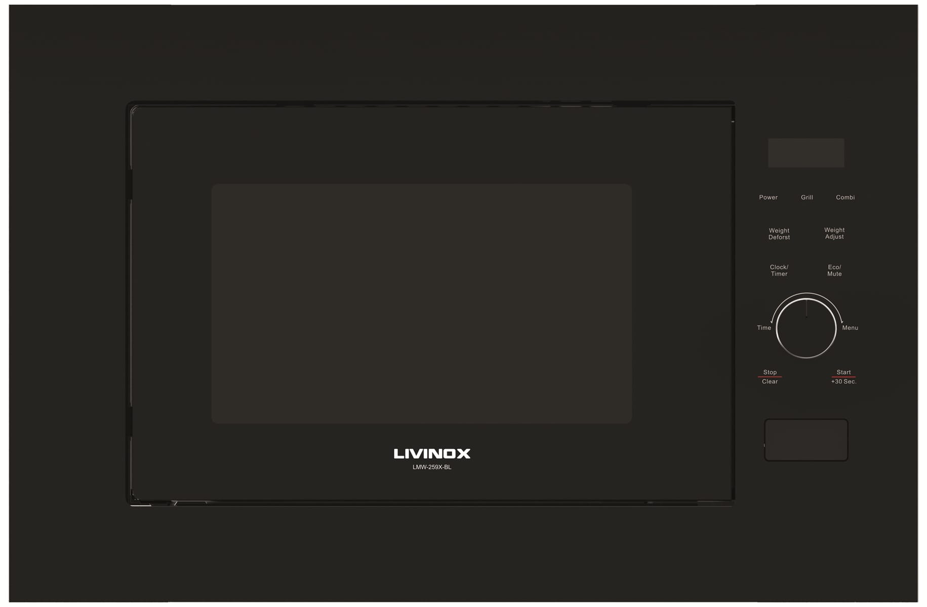 LIVINOX BUILT-IN MICROWAVE OVEN LMW-259X-BL 25LITER 8PROGRAM DIGITAL