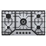 LIVINOX GAS HOB LGH-E865 5B-SS 5BURNER 86CM STAINLESS STEEL 4.0kW+3.0kW+2X1.75kW+1.0kW