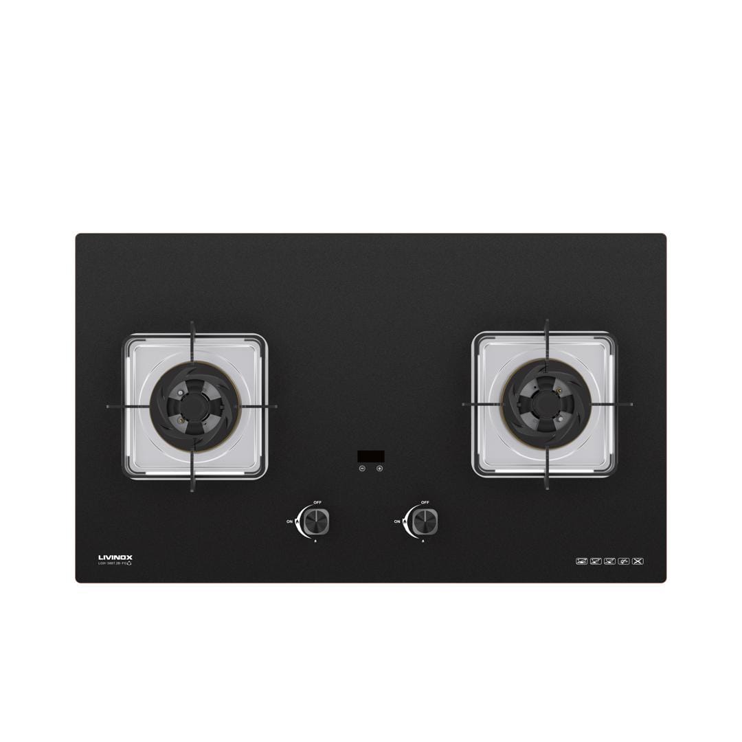 LIVINOX FLEXIBLE CUT OUT GAS HOB LGH-588T 2B-FG 2BURNER 5.5KW 88CM