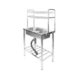 FREESTANDING SINK DYNA HOME DH-7545-DBGB 2S 1B SILVER [EXCLUSIVE FROM HOMEPRO THAILAND]