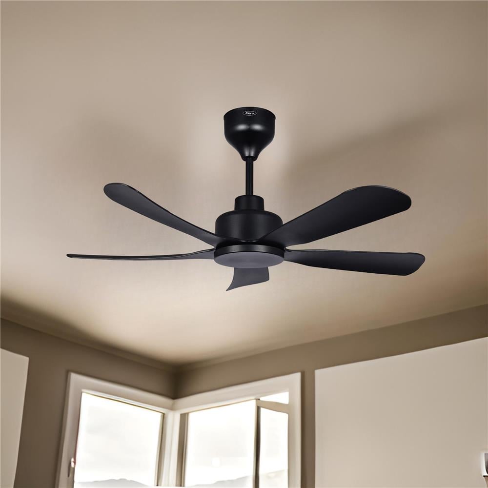 FIERO CEILING FAN ASTON 42 INCH 5 BLADE MATTE BLACK
