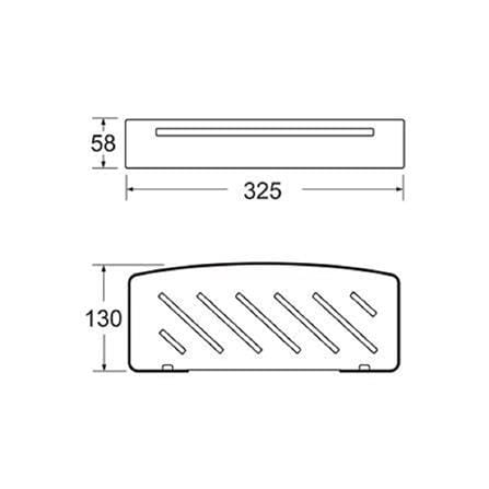 RASLAND SHELF RACK RA W15210-W8931-GG GUN GREY