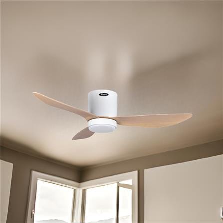 FIERO CEILING FAN JULIET LED 46 INCH 3 BLADE PINE WOOD