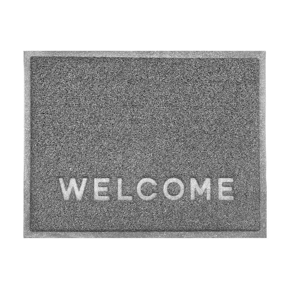 HOME LIVING STYLE DUST MAT WELCOME NEO 60X80CM GRAY