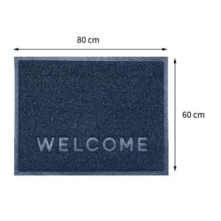 HOME LIVING STYLE DUST MAT WELCOME NEO 60X80CM DARK BLUE