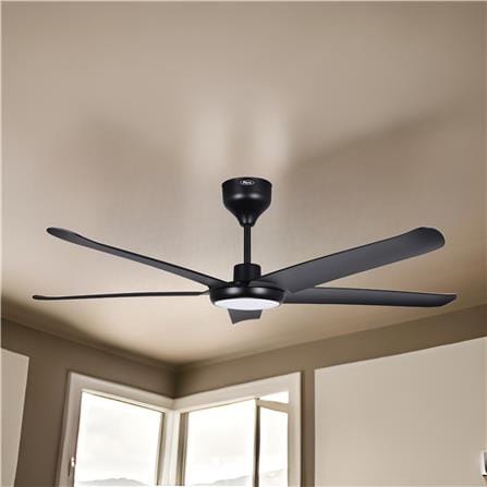 FIERO CEILING FAN FREYA LED 56 INCH 5 BLADE MATTE BLACK