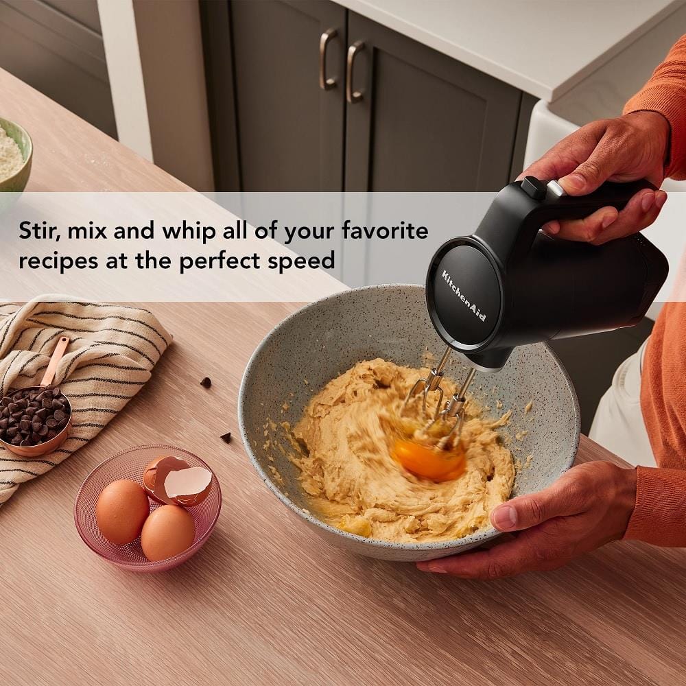KITCHENAID CORDLESS HAND MIXER 5KHMR700BM 7SPEED