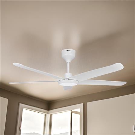 FIERO CEILING FAN FREYA LED 56 INCH 5 BLADE MATTE WHITE