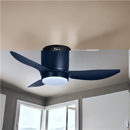 FIERO CEILING FAN JULIET LED 36 INCH 3 BLADE MATTE BLACK