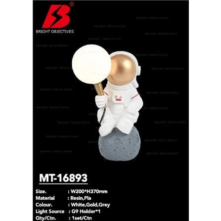BRIGHT OBJECTIVE TABLE LAMP ASTRONAUT MAN MT-16893