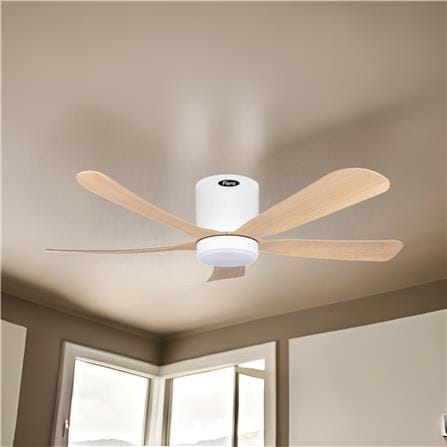 FIERO CEILING FAN MARTIN LED 48 INCH 5 BLADE PINE WOOD