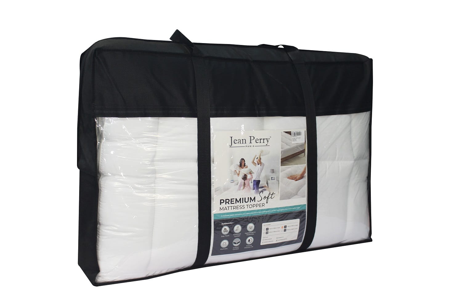 JEAN PERRY PERMIUM SOFT MATTRESS 6' TOPPER 183X190CM-KING