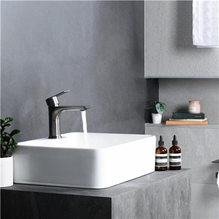 RASLAND BASIN FAUCET RA A121-A444GN GUN GREY
