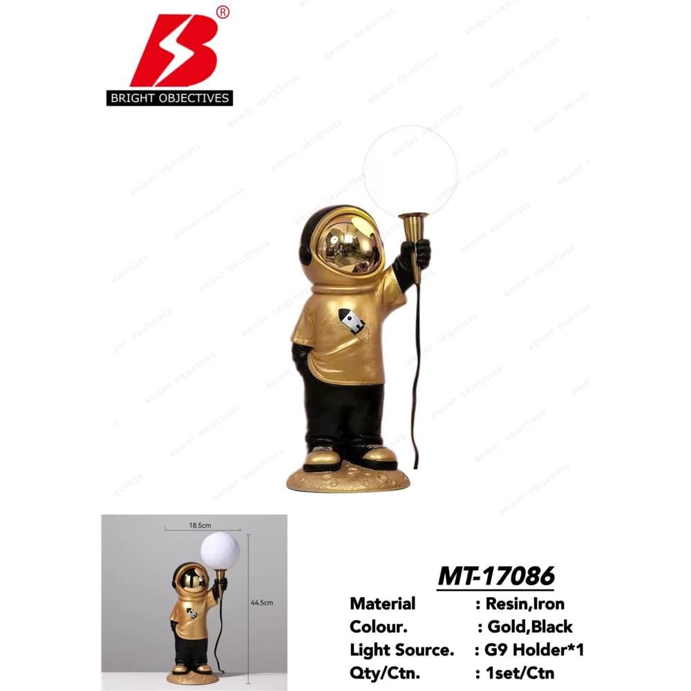 BRIGHT OBJECTIVE TABLE LAMP ASTRONAUT MAN MT-17086
