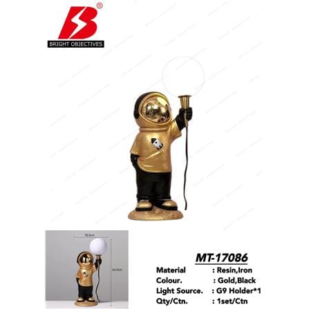 BRIGHT OBJECTIVE TABLE LAMP ASTRONAUT MAN MT-17086