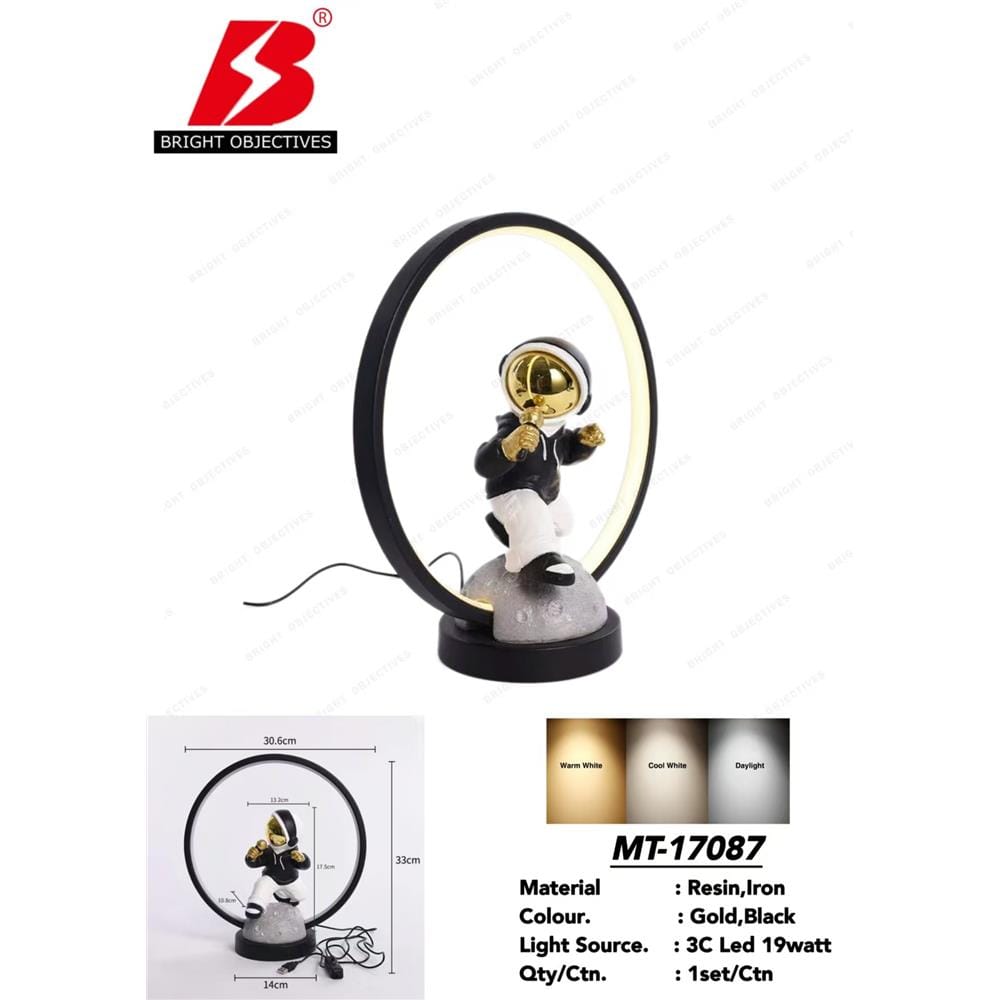 BRIGHT OBJECTIVE TABLE LAMP ASTRONAUT MAN MT-17087