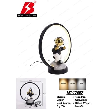 BRIGHT OBJECTIVE TABLE LAMP ASTRONAUT MAN MT-17087